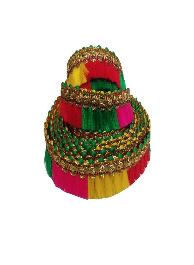 Utkarsh 18 Mtr Roll of Ethnic Wear Gota Patti Embroidery Trim Multicolor Fur Lace Border with 1.27 cm Width for Saree,Suit,Dresses,Fashion Designing,craftworks - Image 1